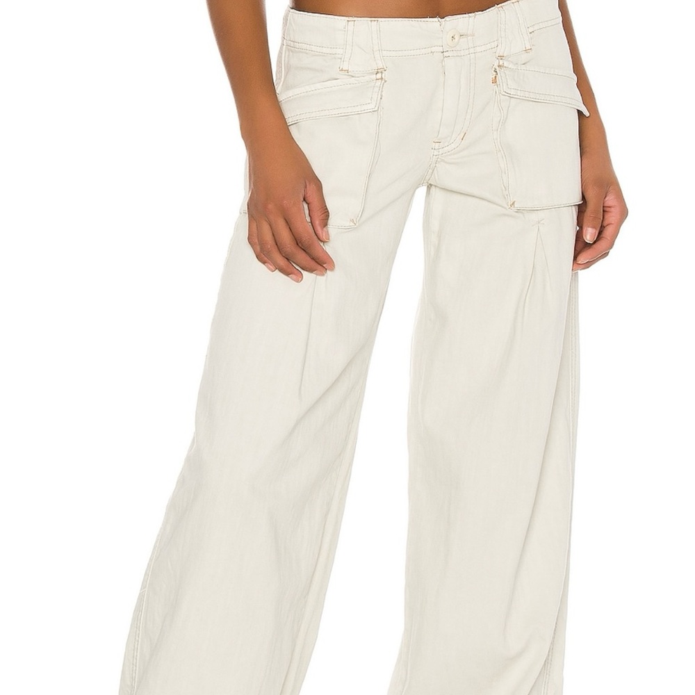 Free People Birch Denim Wide Leg Pants